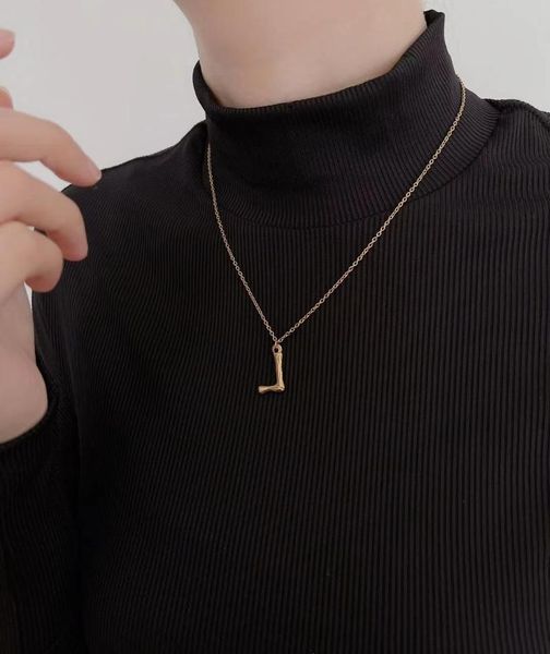 pendant necklaces stainless steel english letter necklace gold for couple titanium 26 name combination gift, Silver
pendant necklaces stainless steel english letter necklace gold for couple titanium 26 name combination gift, Silver