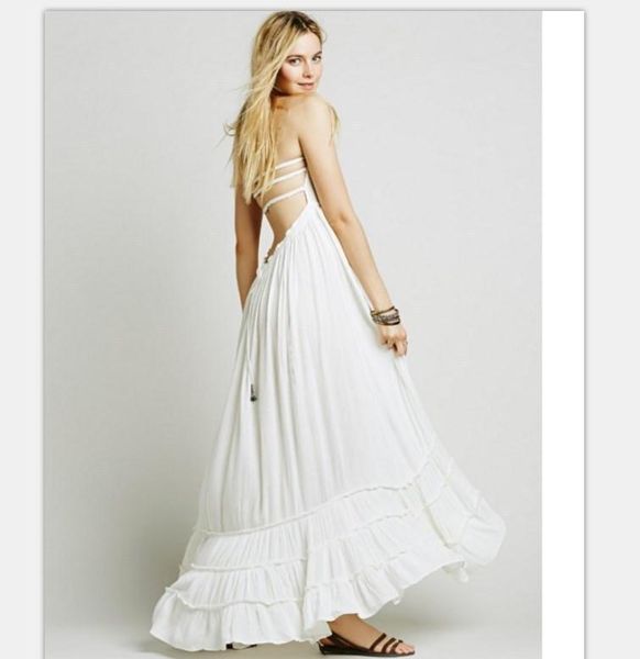casual dresses summer crinkly strapless extratropical maxi dress halter neck tie beach seam hem vestidos with low strappy back, Black;gray
casual dresses summer crinkly strapless extratropical maxi dress halter neck tie beach seam hem vestidos with low strappy back, Black;gray