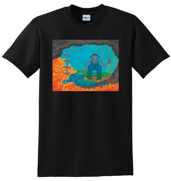 king gizzard and the lizard wizard t shirt fishing for the fishies s m xl, White;black
king gizzard and the lizard wizard t shirt fishing for the fishies s m xl, White;black