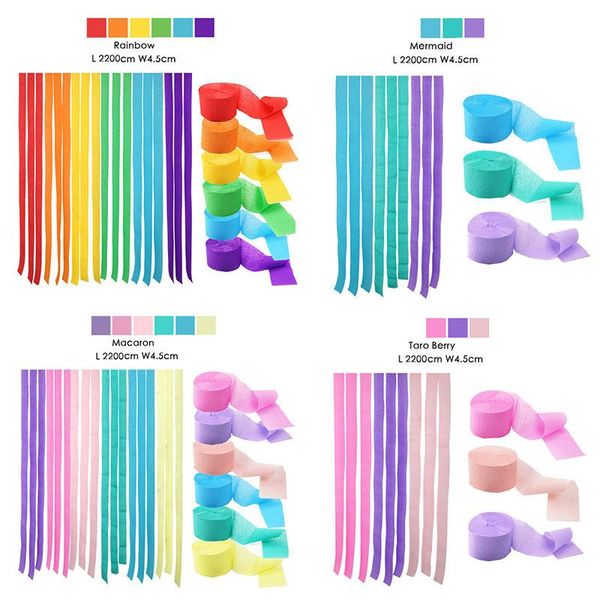 party decoration 3/6rolls crepe paper streamers multi hanging garland birthday wedding kids baby shower supplies ww75
party decoration 3/6rolls crepe paper streamers multi hanging garland birthday wedding kids baby shower supplies ww75