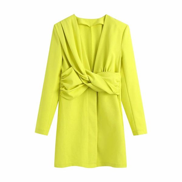 casual dresses woman elegant yellow slim blazer dress 2021 spring female solid v neck short ladies chic streetwear mini, Black;gray
casual dresses woman elegant yellow slim blazer dress 2021 spring female solid v neck short ladies chic streetwear mini, Black;gray