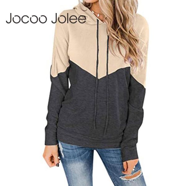 women's hoodies & sweatshirts jocoo jolee women autumn long sleeve patchwork loose casual hit color vintage harajuku streetwear, Black
women's hoodies & sweatshirts jocoo jolee women autumn long sleeve patchwork loose casual hit color vintage harajuku streetwear, Black