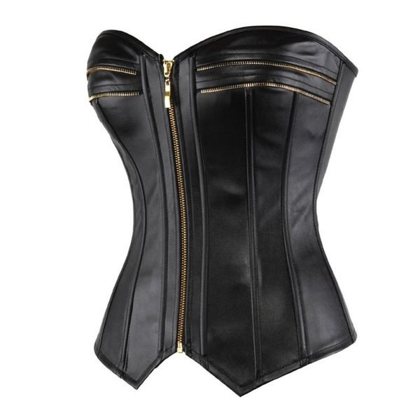 bustiers & corsets black faux leather steampunk zipper front body shaper bustier overbust corset women waist cincher corselet plus size, Black;white
bustiers & corsets black faux leather steampunk zipper front body shaper bustier overbust corset women waist cincher corselet plus size, Black;white