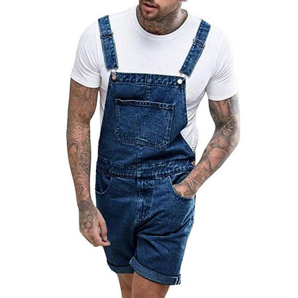 men jumpsuit straps pocket solid color plus size fashion casual jeans playsuits men's, Blue
men jumpsuit straps pocket solid color plus size fashion casual jeans playsuits men's, Blue