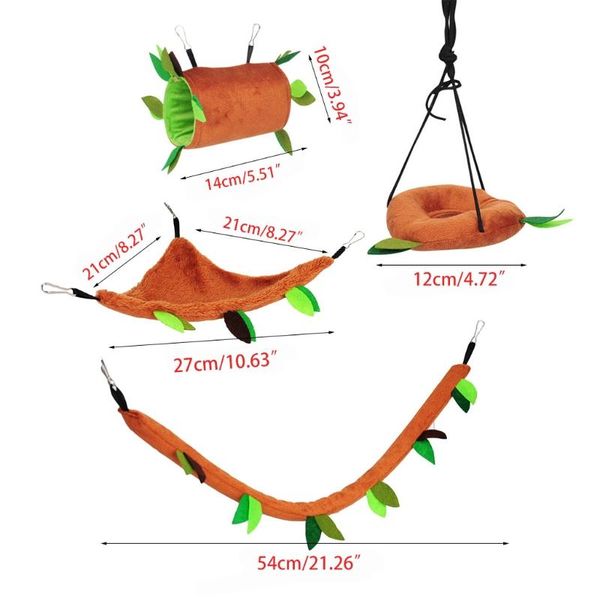 small animal supplies plush pet toys hanging forest leaf pattern swing cylinder hammock ropeway cage decoration accessories for hamster squi
small animal supplies plush pet toys hanging forest leaf pattern swing cylinder hammock ropeway cage decoration accessories for hamster squi