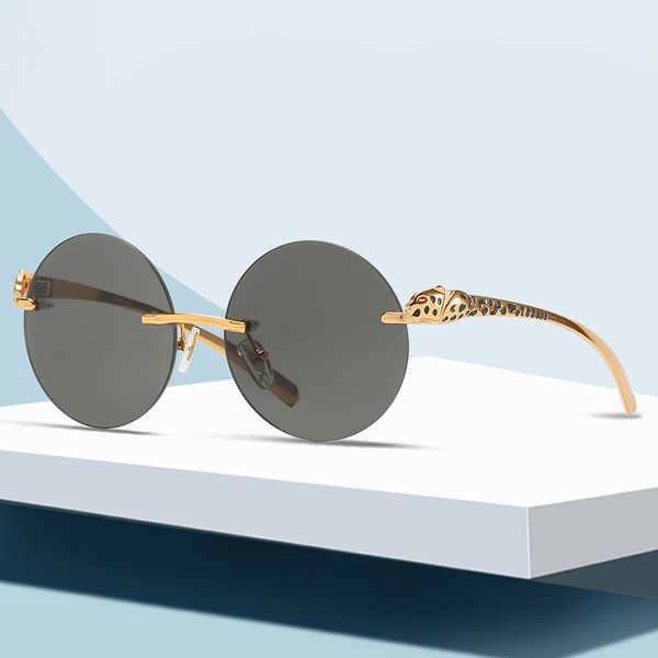 viper glassesnew rimless round men's and women's leopard head paint legs personalized sunglasses fashion glasses, White;black
viper glassesnew rimless round men's and women's leopard head paint legs personalized sunglasses fashion glasses, White;black