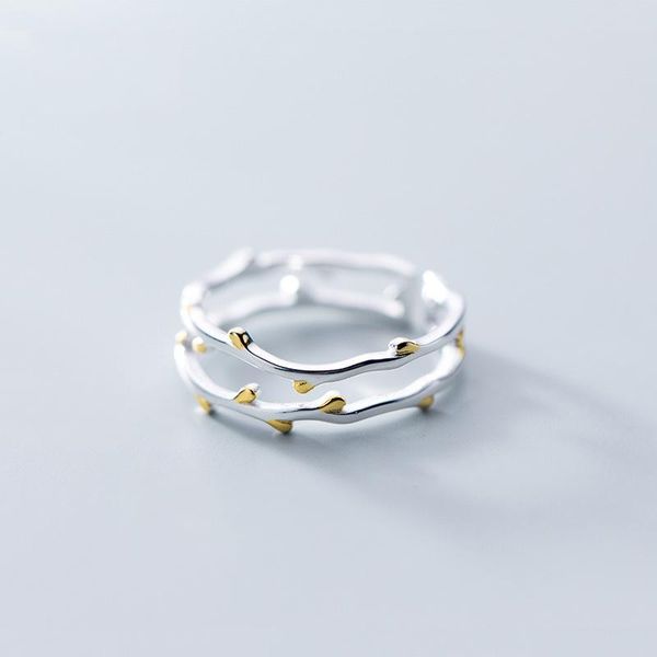 cluster rings creative double tree branch fresh cute sweet art 925 sterling silver female resizable opening fine jewelry minimalist gift, Golden;silver
cluster rings creative double tree branch fresh cute sweet art 925 sterling silver female resizable opening fine jewelry minimalist gift, Golden;silver