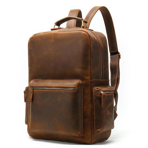 backpack brand 100% cow genuine leather men backpacks fashion real natural crazy horse skin boy luxury computer lapbag
backpack brand 100% cow genuine leather men backpacks fashion real natural crazy horse skin boy luxury computer lapbag