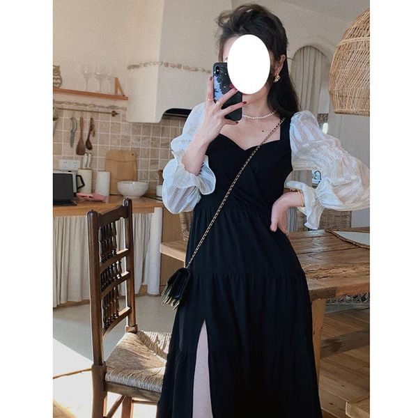 two piece dress 2021 spring korean women's loose and thin, lazy style, high waist leisure splicing long sleeve, White
two piece dress 2021 spring korean women's loose and thin, lazy style, high waist leisure splicing long sleeve, White
