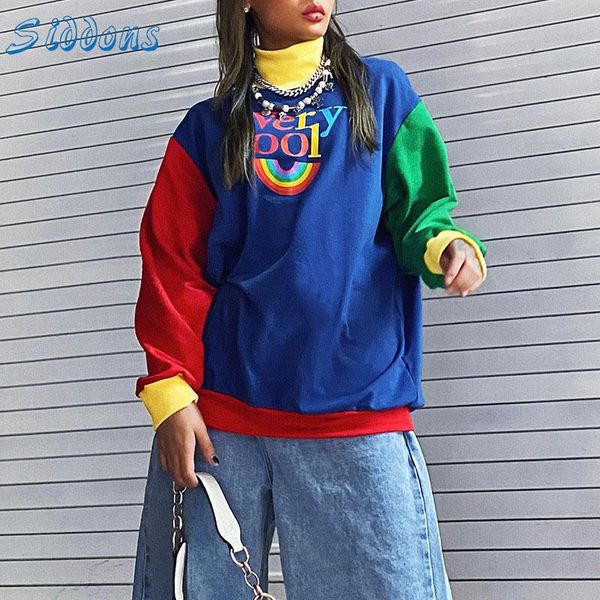 women's hoodies & sweatshirts siddons high collar loose sweatshirt women oversize 2021 ladies letter prined patchwork turtleneck warm, Black
women's hoodies & sweatshirts siddons high collar loose sweatshirt women oversize 2021 ladies letter prined patchwork turtleneck warm, Black