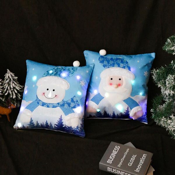 pillow year christmas decorations santa claus snowman luminous case with light 45*45 blue cute throw
pillow year christmas decorations santa claus snowman luminous case with light 45*45 blue cute throw