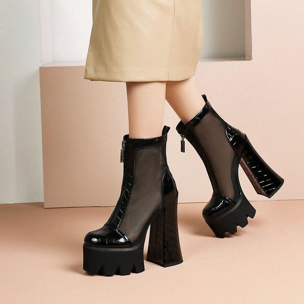 boots txcnmb 2021 summer shoes woman high heels mesh sandals women platform buckle round toes thick heel black gray
boots txcnmb 2021 summer shoes woman high heels mesh sandals women platform buckle round toes thick heel black gray