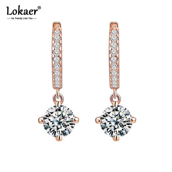 lokaer trendy sparkling round cubic zirconia crystal hoop earrings for women rose gold wedding jewelry lce031 & huggie, Golden;silver
lokaer trendy sparkling round cubic zirconia crystal hoop earrings for women rose gold wedding jewelry lce031 & huggie, Golden;silver