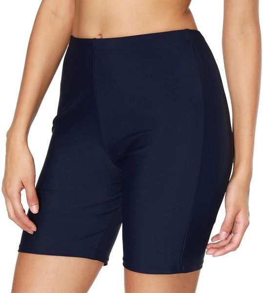 women's shorts long beach pants high waist swimming trunks solid color, White;black
women's shorts long beach pants high waist swimming trunks solid color, White;black