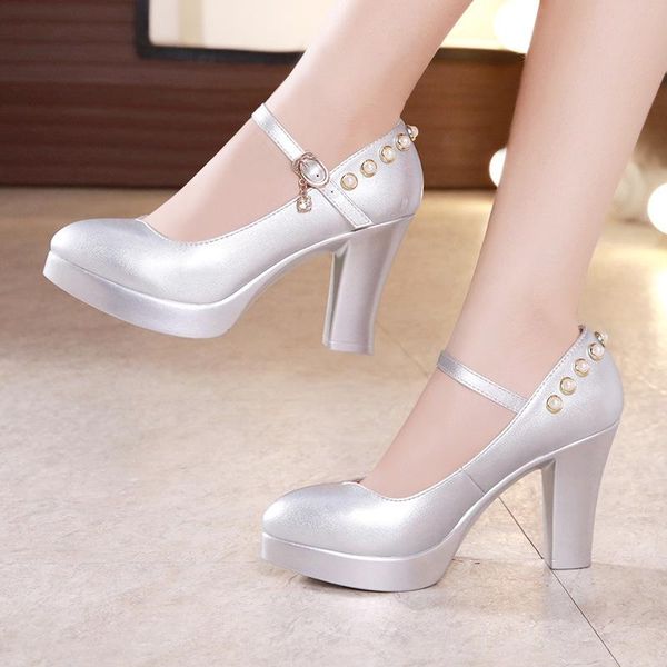 dress shoes 32 33-43 pearl platform pumps women leather block heels 2021 autumn high heel ladies red white silver wedding shoe, Black
dress shoes 32 33-43 pearl platform pumps women leather block heels 2021 autumn high heel ladies red white silver wedding shoe, Black