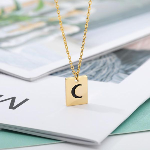 pendant necklaces stainless steel fashion jewelry rectangular moon retrotemperament crescent clavicle chain for women men 2021, Silver
pendant necklaces stainless steel fashion jewelry rectangular moon retrotemperament crescent clavicle chain for women men 2021, Silver