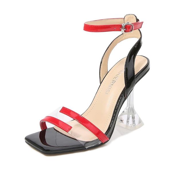sandals plus:35-45 46 color matching women 9cm strange style heel sandalen ankle strap pumps mujer sandales talon femme, Black
sandals plus:35-45 46 color matching women 9cm strange style heel sandalen ankle strap pumps mujer sandales talon femme, Black