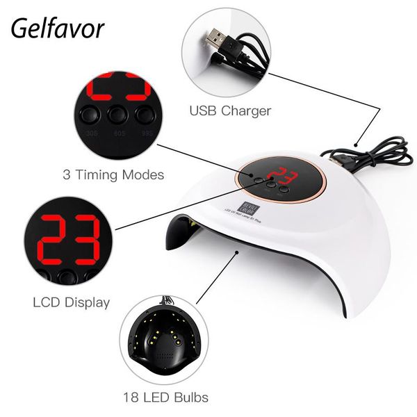 gelfavor nail brying lamp manicure machine with usb art tools semi permanent varnish uv led flash light for polish gel dryers
gelfavor nail brying lamp manicure machine with usb art tools semi permanent varnish uv led flash light for polish gel dryers