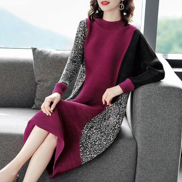 casual dresses 2021 autumn o neck vintage midi plus size long sleeve sweater dress elegant women bodycon party vestidos x347, Black;gray
casual dresses 2021 autumn o neck vintage midi plus size long sleeve sweater dress elegant women bodycon party vestidos x347, Black;gray