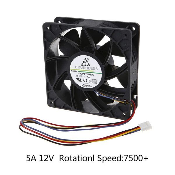 fans & coolings cooling fan 12038 12v 5a dual ball bearing brushless 4pin computer server case s7 s9 d3 l3 e9 t9 pfc1212de
fans & coolings cooling fan 12038 12v 5a dual ball bearing brushless 4pin computer server case s7 s9 d3 l3 e9 t9 pfc1212de