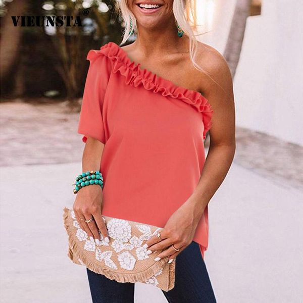 women's blouses & shirts backless women solid elegant off shoulder ruffle shirt summer casual office lady short sleeve fashion pullover, White
women's blouses & shirts backless women solid elegant off shoulder ruffle shirt summer casual office lady short sleeve fashion pullover, White
