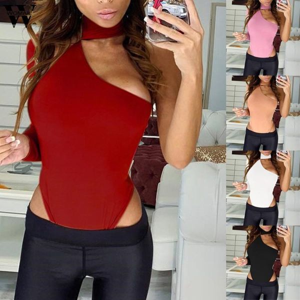 women's jumpsuits & rompers womail bodysuit women halter one shoulder fashion 2021 spring solid bodycon romper short club holiday, Black;white
women's jumpsuits & rompers womail bodysuit women halter one shoulder fashion 2021 spring solid bodycon romper short club holiday, Black;white
