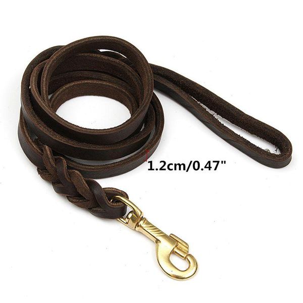 dog collars & leashes 2m long leather braided pet walk traction collar strap training leash lead
dog collars & leashes 2m long leather braided pet walk traction collar strap training leash lead