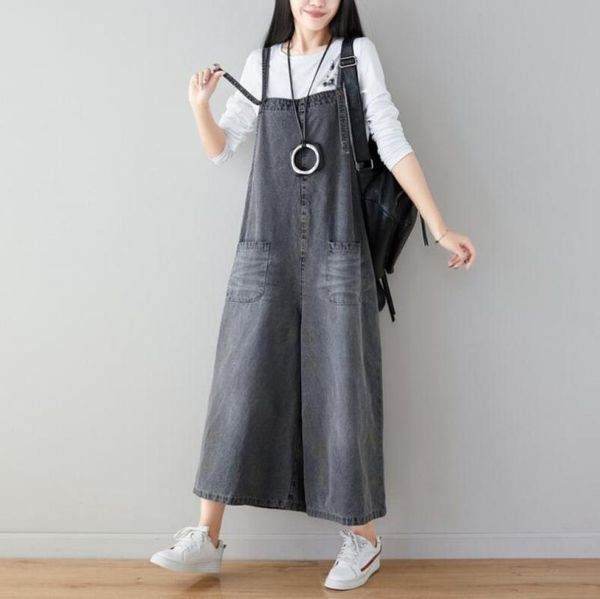 women's jumpsuits & rompers ladies simple solid color wide-leg denim jumpsuit retro washed distressed loose casual suspenders pants, Black;white
women's jumpsuits & rompers ladies simple solid color wide-leg denim jumpsuit retro washed distressed loose casual suspenders pants, Black;white