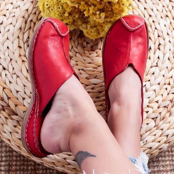 fashion spring and autumn women's slippers, casual leather handmade flat shoes, round toe comfortable shoes slippers, Black
fashion spring and autumn women's slippers, casual leather handmade flat shoes, round toe comfortable shoes slippers, Black