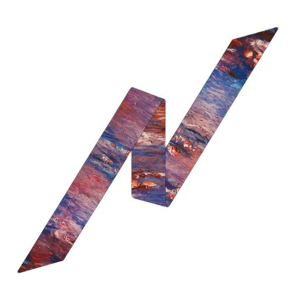 scarves designer small long silk scarf women narrow water lilies print handkerchief lady head hair band scarfs kerchief female, Blue;gray
scarves designer small long silk scarf women narrow water lilies print handkerchief lady head hair band scarfs kerchief female, Blue;gray