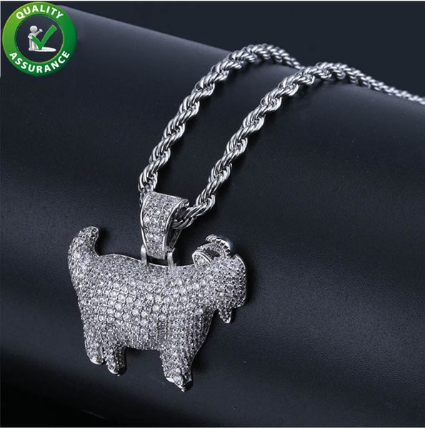hip hop jewelry iced out chains goat pendant designer necklace mens gold rapper chain luxury diamond animal charms bling cuban link hiphop, Silver
hip hop jewelry iced out chains goat pendant designer necklace mens gold rapper chain luxury diamond animal charms bling cuban link hiphop, Silver