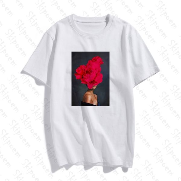 pgraphy art fashion woman with flower t-shirt women aesthetic kawaii cotton short sleeve plus size tees streetwear 210406, White
pgraphy art fashion woman with flower t-shirt women aesthetic kawaii cotton short sleeve plus size tees streetwear 210406, White