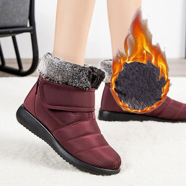 boots women 2021 waterproof winter shoes female casual low heels snow plush fur warm ankle botas mujer, Black
boots women 2021 waterproof winter shoes female casual low heels snow plush fur warm ankle botas mujer, Black