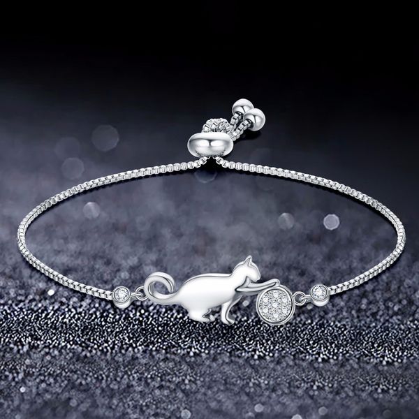 trendy cubic zirconia crystal cat and ball charm bracelets for women fashion korean jewelry gift pulseras mujer moda 2020, Golden;silver
trendy cubic zirconia crystal cat and ball charm bracelets for women fashion korean jewelry gift pulseras mujer moda 2020, Golden;silver