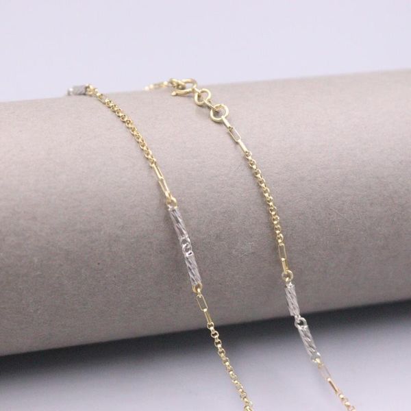 chains au750 real 18k multi-tone gold chain neckalce for women female 2.0mm color long beads rolo link choker necklace 18''l gift, Silver
chains au750 real 18k multi-tone gold chain neckalce for women female 2.0mm color long beads rolo link choker necklace 18''l gift, Silver