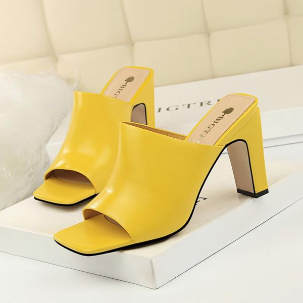 slippers korean fashion simple ladies high heels square head trend was thin fish mouth women sandals and, Black
slippers korean fashion simple ladies high heels square head trend was thin fish mouth women sandals and, Black