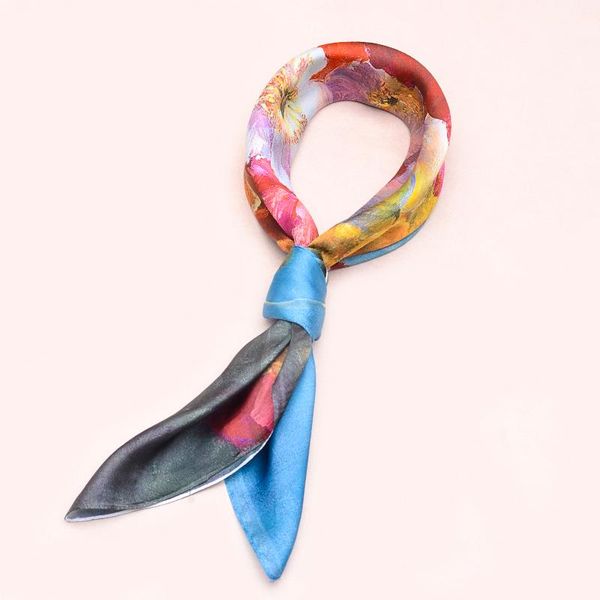scarves silk square headband scarf for women 70cm flowers bandana neck hair tie band bag warp neckerchief hijab headscarf female foulard, Blue;gray
scarves silk square headband scarf for women 70cm flowers bandana neck hair tie band bag warp neckerchief hijab headscarf female foulard, Blue;gray