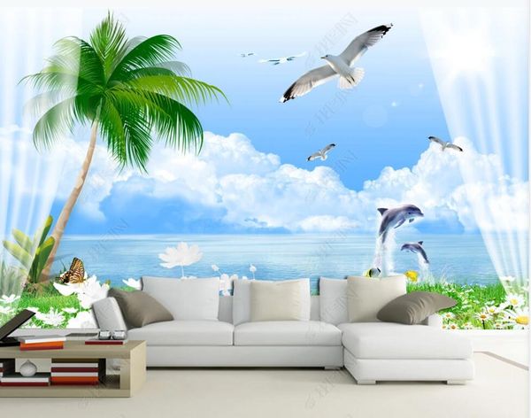 wallpapers po wallpaper 3 d custom mural seaside blue sky coconut palm dolphin scenery decor living room for walls in rolls
wallpapers po wallpaper 3 d custom mural seaside blue sky coconut palm dolphin scenery decor living room for walls in rolls