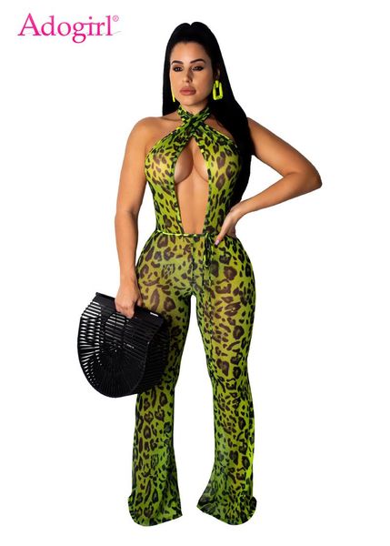 women's jumpsuits & rompers adogirl leopard print women jumpsuit crisscross lace up halter backless night club party romper female fash, Black;white
women's jumpsuits & rompers adogirl leopard print women jumpsuit crisscross lace up halter backless night club party romper female fash, Black;white