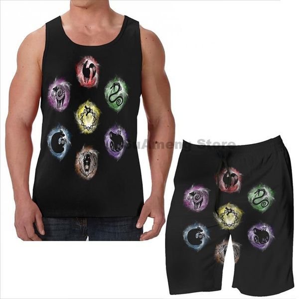 men's tracksuits summer funny print men tank women 7 deadly sins beach shorts sets fitness vest, Gray
men's tracksuits summer funny print men tank women 7 deadly sins beach shorts sets fitness vest, Gray