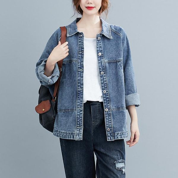 women's jackets plus size jeans jacket korean long sleeves denim basic coat women 2021 spring autumn windbreaker female outerwear cardi, Black;brown
women's jackets plus size jeans jacket korean long sleeves denim basic coat women 2021 spring autumn windbreaker female outerwear cardi, Black;brown