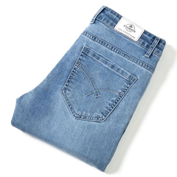 spring/summer stretch lightweight straight jeans classic style youth men's thin fit denim light blue
spring/summer stretch lightweight straight jeans classic style youth men's thin fit denim light blue