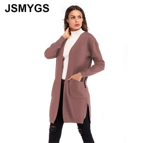 women's sweaters jsmygs autumn fashion women 2 pockets knit cardigan 2021 casual v-neck solid loose long sleeve wool sweater coat femal, White;black
women's sweaters jsmygs autumn fashion women 2 pockets knit cardigan 2021 casual v-neck solid loose long sleeve wool sweater coat femal, White;black