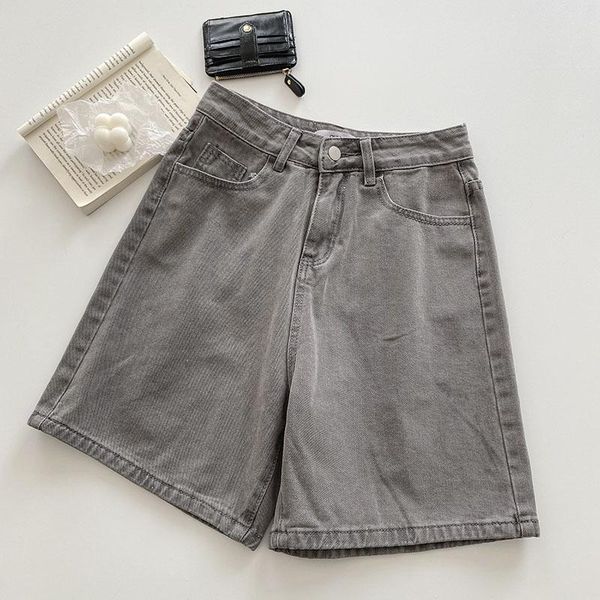 women's jeans zhisilao grey denim shorts women vintage loose straight wide leg mid waist streetwear summer 2021 casual plus size, Blue
women's jeans zhisilao grey denim shorts women vintage loose straight wide leg mid waist streetwear summer 2021 casual plus size, Blue