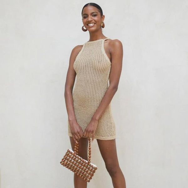 summer 2021 knit women sleeveless dress spaghetti strap casual beachwear bikini apricot blue curry woman party mini women's swimwear, White;black
summer 2021 knit women sleeveless dress spaghetti strap casual beachwear bikini apricot blue curry woman party mini women's swimwear, White;black