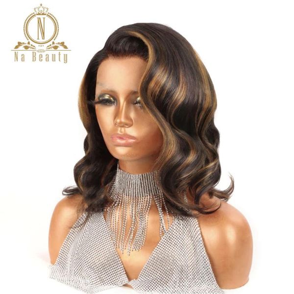 lace wigs black with brown highlight wig natural wave human hair 13x4 front bleached knots nabeauty 180 density, Black;brown
lace wigs black with brown highlight wig natural wave human hair 13x4 front bleached knots nabeauty 180 density, Black;brown