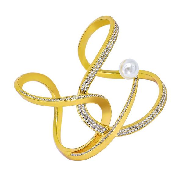bangle fashion charm luxury crystal pearl bracelet ladies rhinestone multi-layer adjustable bangles cuffs gold plated bracelets, Black
bangle fashion charm luxury crystal pearl bracelet ladies rhinestone multi-layer adjustable bangles cuffs gold plated bracelets, Black