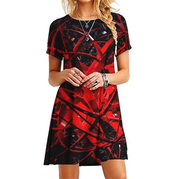 party dresses 3d geometric print women 2021 summer fashion o-neck short sleeve mini dress casual female boho streetwear clothing, White;black
party dresses 3d geometric print women 2021 summer fashion o-neck short sleeve mini dress casual female boho streetwear clothing, White;black