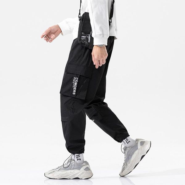 men's pants overalls men summer thin section trend casual trousers street fashion loose sweatpants big pockets jogging, Black
men's pants overalls men summer thin section trend casual trousers street fashion loose sweatpants big pockets jogging, Black