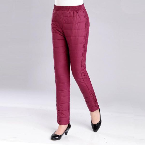 women's pants & capris #1923 winter 80% duck down women warm thickening elastic high waisted plus size trousers middle aged red/purple/, Black;white
women's pants & capris #1923 winter 80% duck down women warm thickening elastic high waisted plus size trousers middle aged red/purple/, Black;white